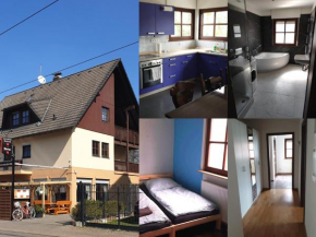 Ferienwohnung mit 123qm für 8 Personen mit sehr großem Garten, einfache Innen-Ausstattung
